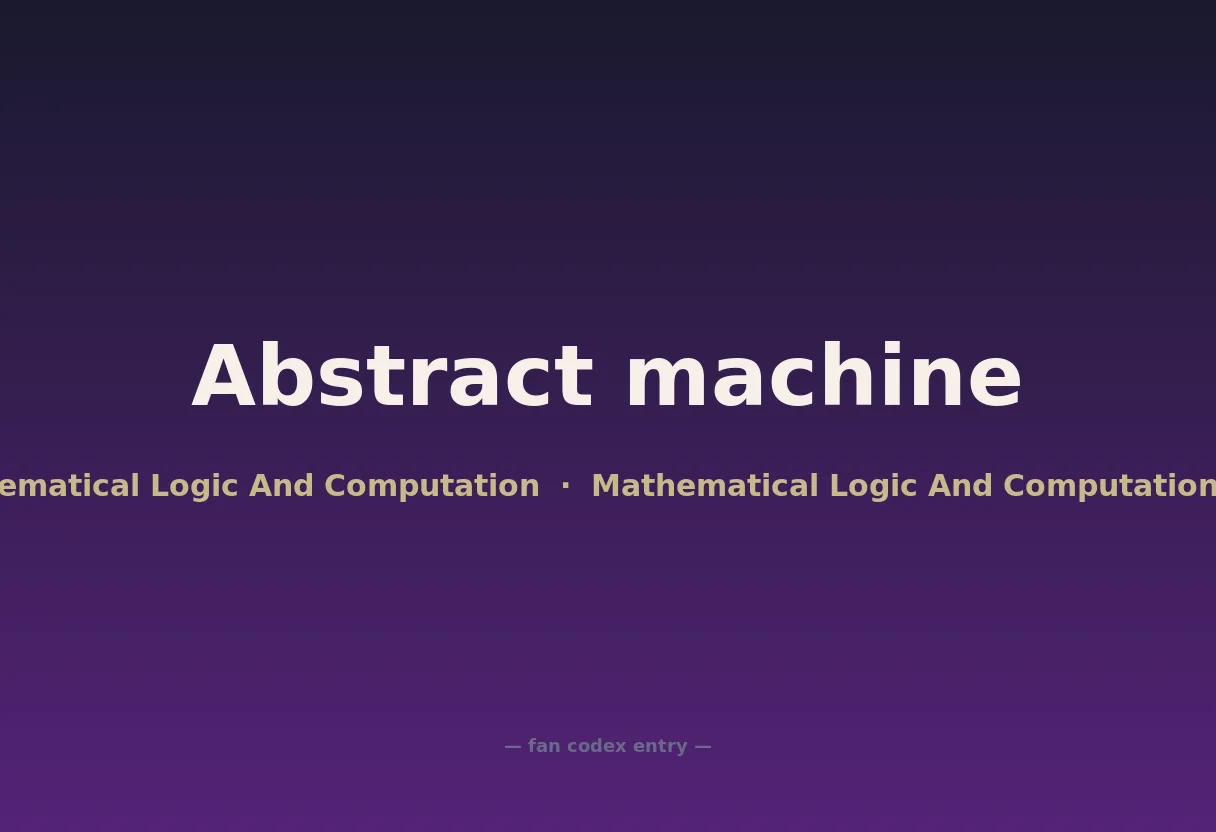 Abstract machine