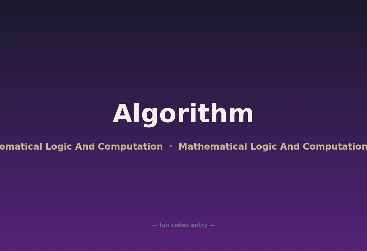 Algorithm