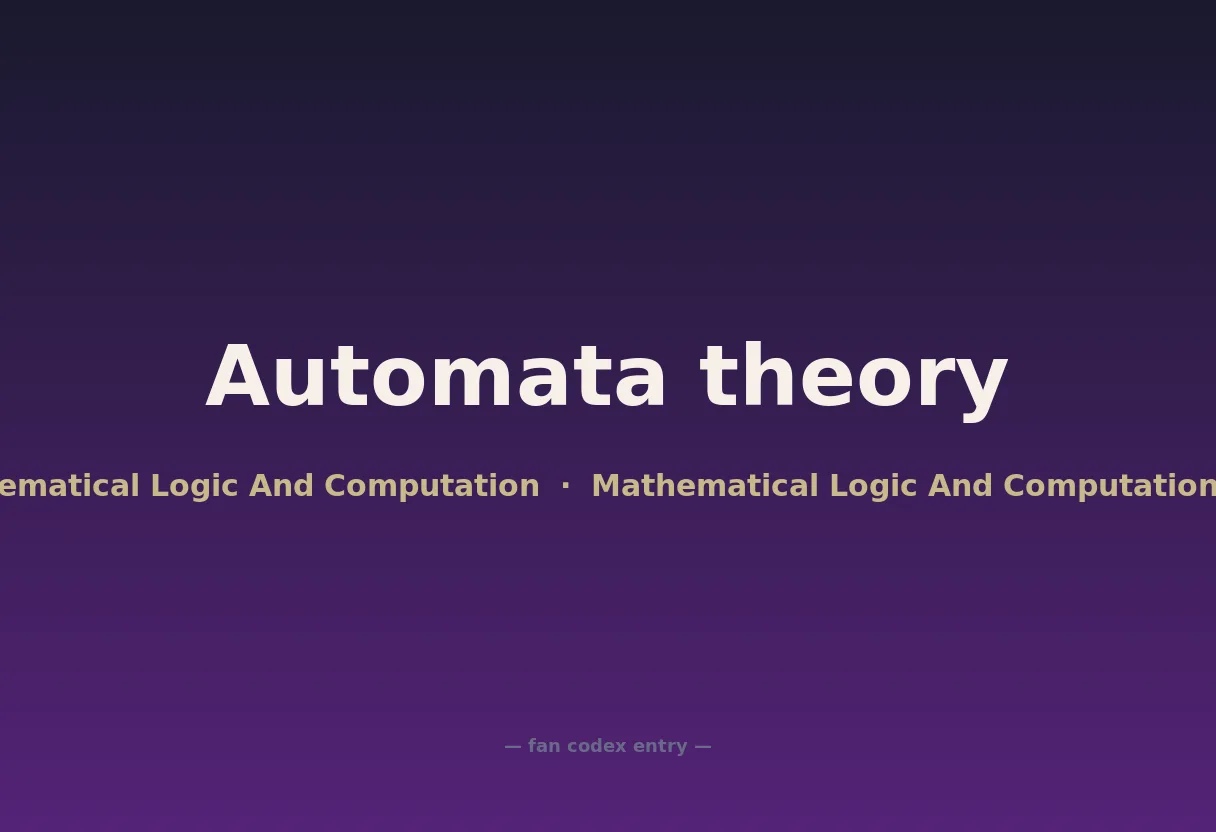 Automata theory