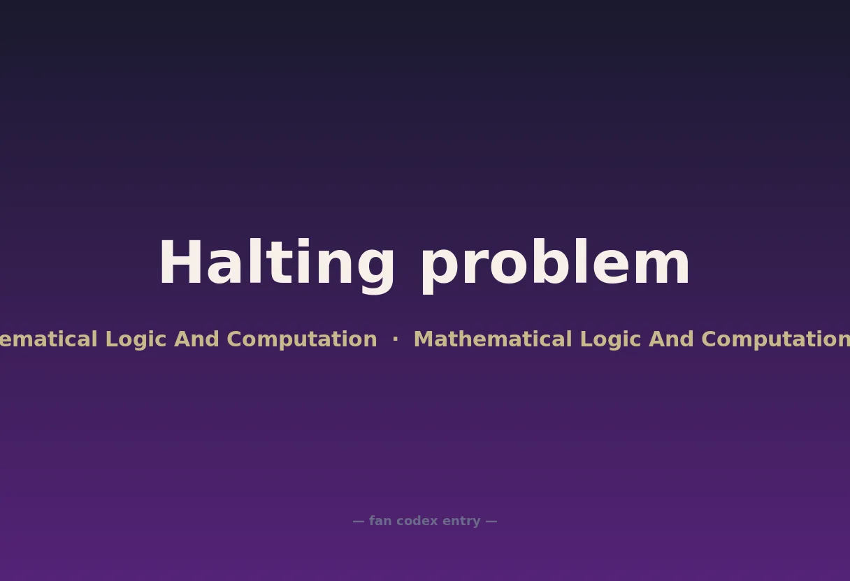 Halting problem
