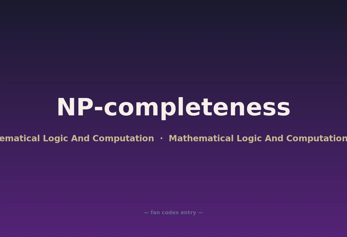 NP-completeness