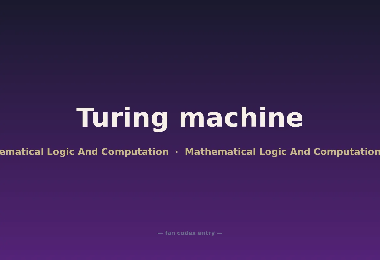 Turing machine
