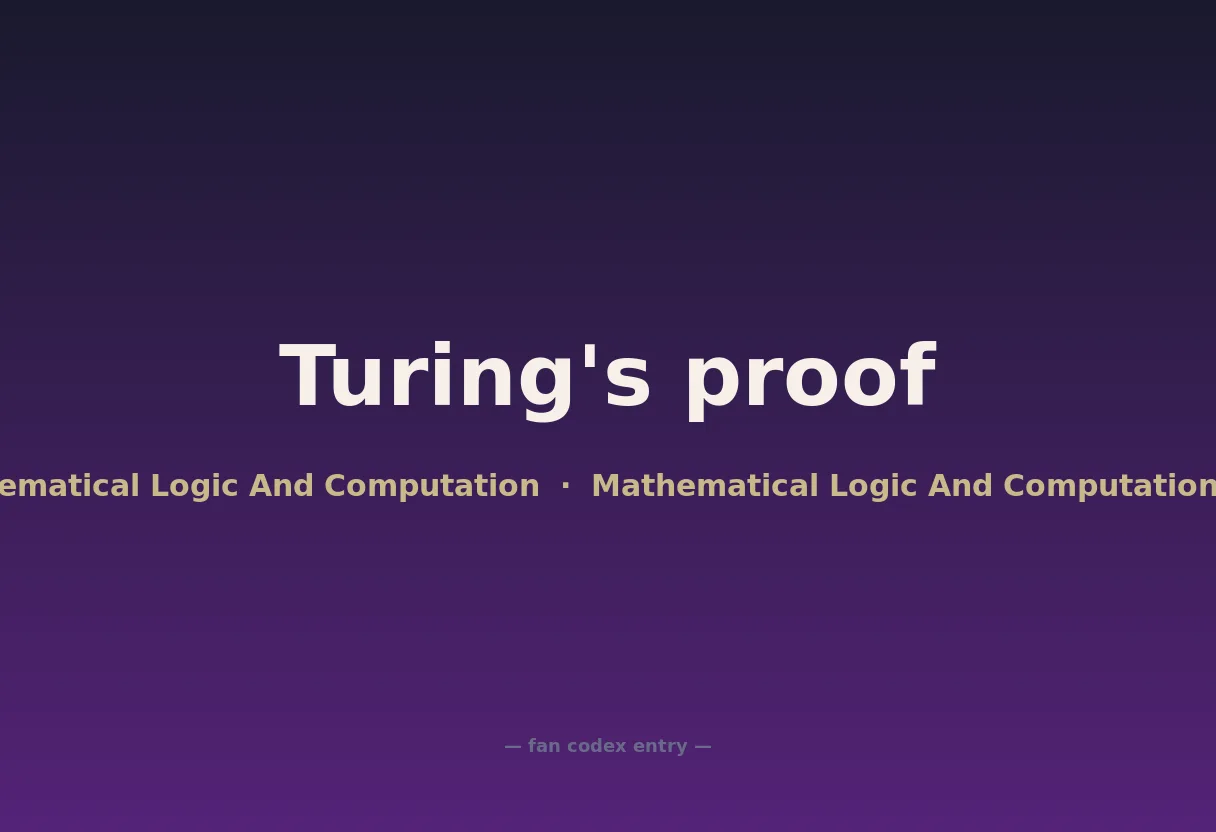 Turing's proof